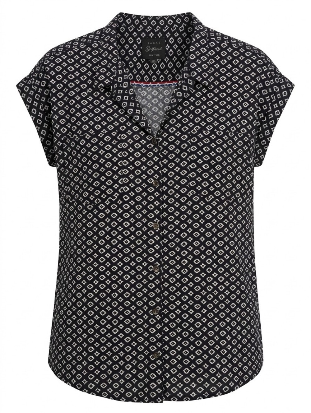 JACHS Girlfriend Black/White Blouse Sz XL
